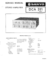 Sanyo DCA-311 - Service Manual 